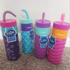 Cool Gear Retro 24oz Water Bottles Set